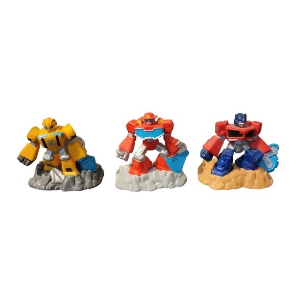 Vintage Playskool Transformers Rescue Bots Beam Box action figurines (Set of 3) - Picture 1 of 4